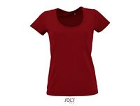 T-SHIRT DONNA CON SCOLLO AMPIO METROPOLITAN 150 g